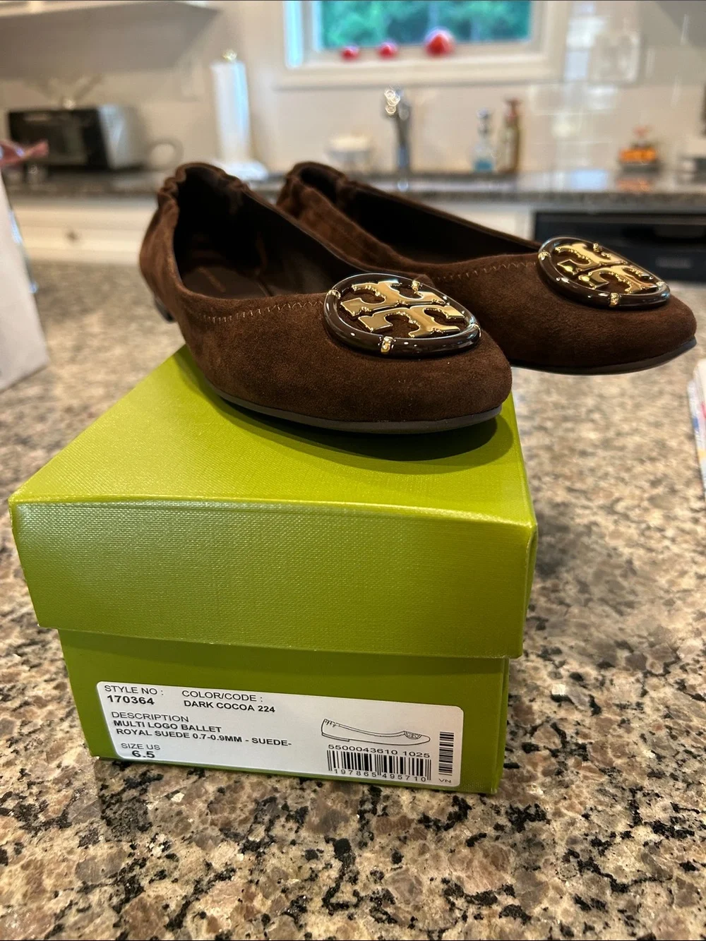 Tory Burch brown flats